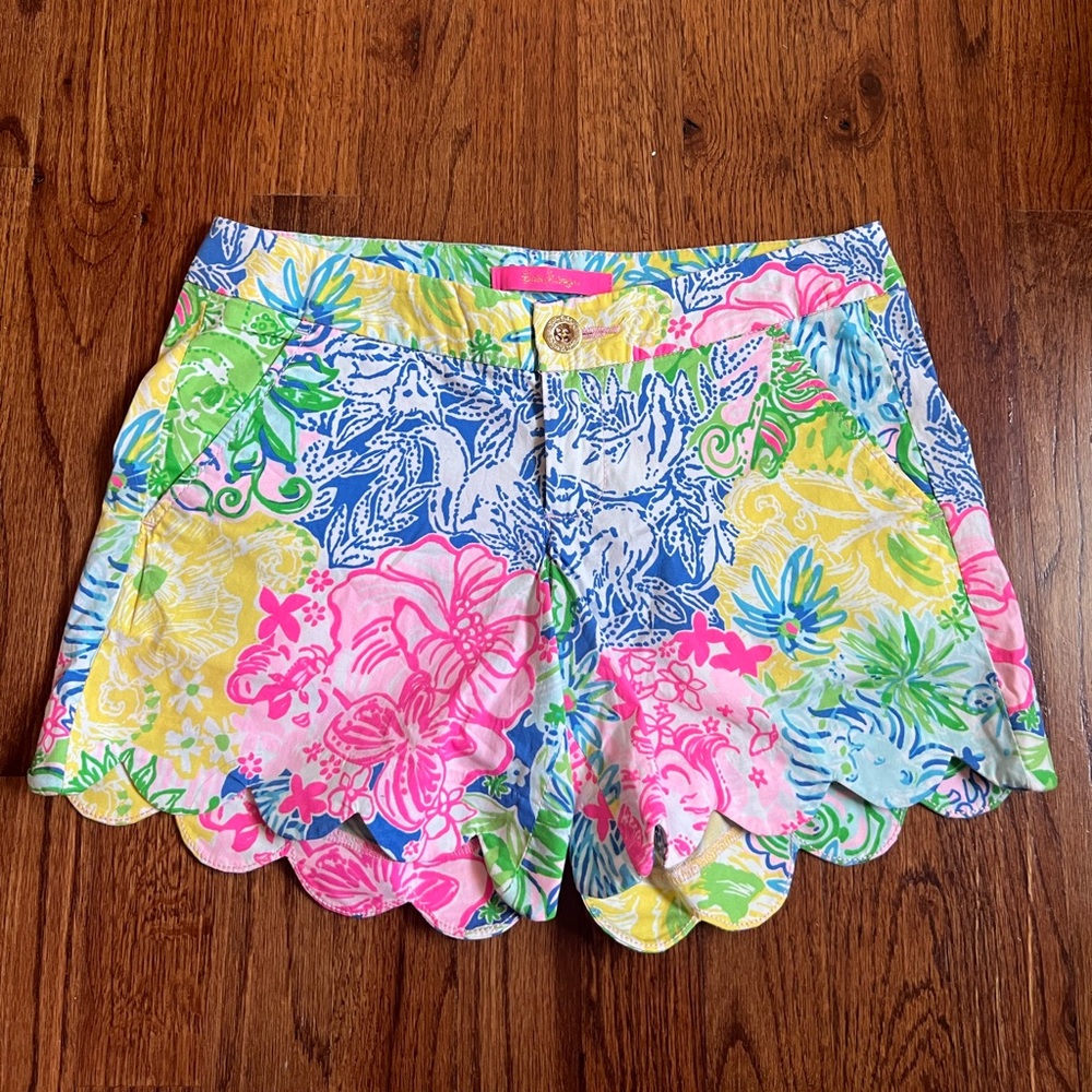 Lilly Pulitzer Buttercup Low-Rise Shorts